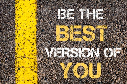 BE THE BEST VERSION OF YOU motivational quote.